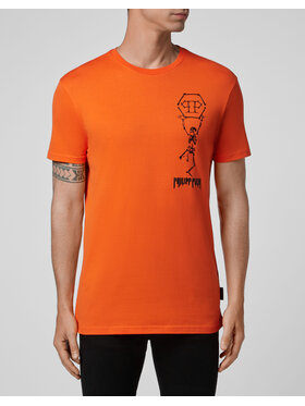 PHILIPP PLEIN PHILIPP PLEIN T-shirt 30966 Arancione Regular Fit