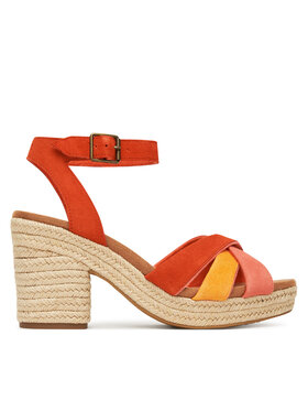 Toms Toms Еспадрильї Majorca Strappy 10021951 Червоний