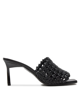 Calvin Klein Calvin Klein Παντόφλες Heel Mule Sandal 70 Latt HW0HW02144 Μαύρο