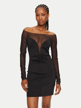 PINKO PINKO Kokteilinė suknelė Angres 103889 A208 Juoda Regular Fit