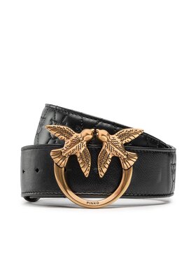 Pinko Pinko Pasek Damski Love Puff Birds H4 Belt AI 22-23 PLT01 1H213J A083 Czarny
