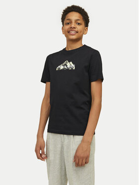 Jack&Jones Junior Jack&Jones Junior Футболка Mountain Logo 12263123 Чорний Standard Fit