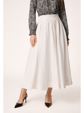 QUIOSQUE QUIOSQUE Sukně 7UD003 Bílá Regular Fit