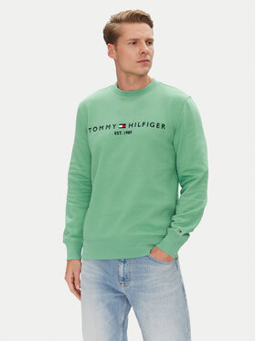 Tommy Hilfiger Tommy Hilfiger Felpa Logo MW0MW11596 Verde Regular Fit