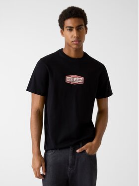 Guess Jeans Guess Jeans T-Shirt M6RI41 K8FQ4 Černá Regular Fit