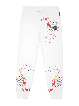 PHILIPP PLEIN PHILIPP PLEIN Joggers kalhoty 19831 Bílá Jogger Fit