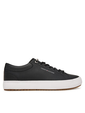 Tommy Hilfiger Tommy Hilfiger Αθλητικά Harlem Lth Vulc Cleat Winter FM0FM05950 Μαύρο