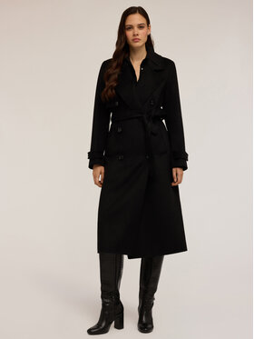 Motivi Motivi Cappotto di lana 0082Q000600N033 Nero Regular Fit