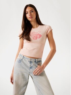 Guess Guess T-Shirt 175693 Różowy Classic Fit