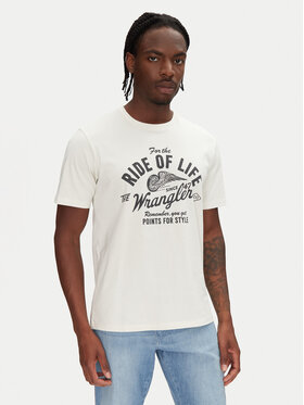 Wrangler Wrangler T-Shirt Americana 112362791 Écru Regular Fit
