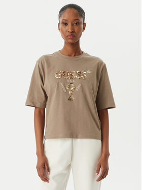 Guess Guess Póló V4YI06 I3Z14 Bézs Regular Fit