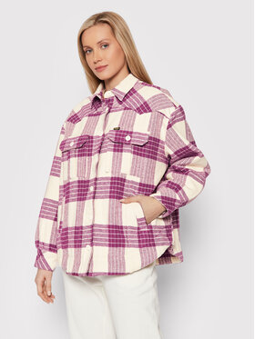 Wrangler Wrangler Demisezoninė striukė Shacket W4S0X8P36 Rožinė Regular Fit