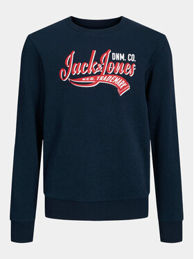 Jack&Jones Junior Jack&Jones Junior Pulóver Logo 12249309 Sötétkék Standard Fit