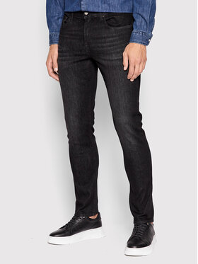 7 For All Mankind 7 For All Mankind Blugi Slimmy Tapered JSMXB820LK Negru Slim Fit