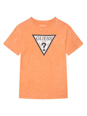 Guess Guess Tričko L6GI18 K8HM4 Oranžová Relaxed Fit