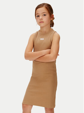 Calvin Klein Jeans Calvin Klein Jeans Sommerkleid LVCKSJH07G Hellbraun Slim Fit