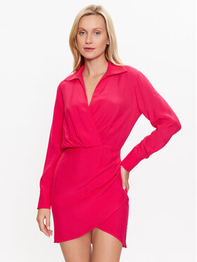 Sisley Sisley Každodenní šaty 4B5FLV03L Růžová Regular Fit