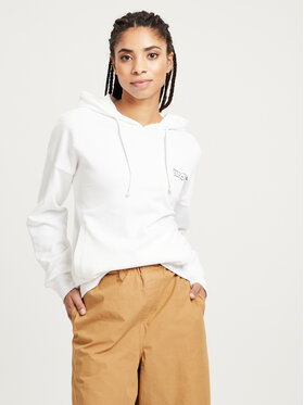 Cross Jeans Cross Jeans Bluza 65415-252 Biały Hoodie Fit