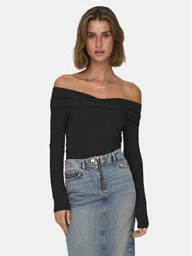 ONLY ONLY Bluse Fayola 15339435 Schwarz Slim Fit