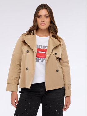 Fiorella Rubino Fiorella Rubino Cappotto 8388T000335N002 Écru A-Line Fit