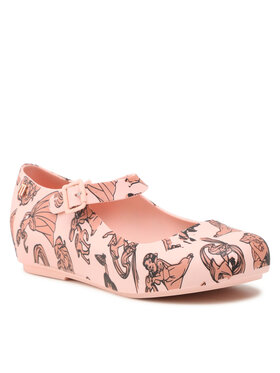 Melissa Melissa Półbuty Mini Melissa Dora + Disney Princess 33501 Różowy