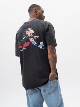 Smerfy Smerfy T-Shirt 117234 Szary ciemny Oversize