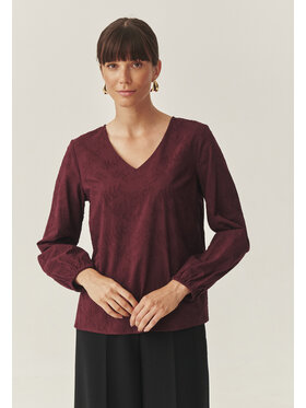 TATUUM TATUUM Bluzka TERIA Bordowy Loose Fit