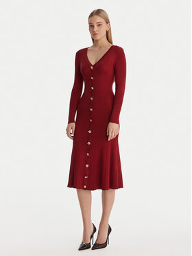 Guess Guess Rochie tricotată W6RK02 Z3700 Roșu Regular Fit