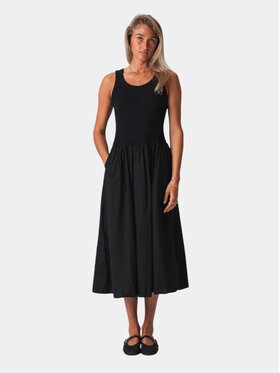 TeeShoppen TeeShoppen Sukienka codzienna 'Basic Collection' Czarny Regular Fit