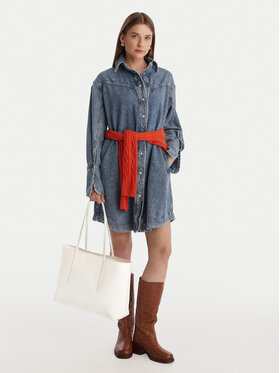 Calvin Klein Calvin Klein Borsetta Emblem Aop Tote W/ Pouch LV04F3266G Écru