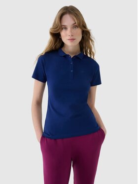 4F 4F Polo 4FWMM00TPTSF514-031S Granatowy Slim Fit