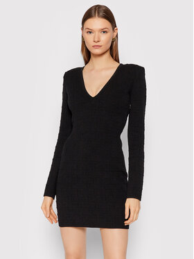 Elisabetta Franchi Elisabetta Franchi Úpletové šaty AM-26Q-16E2-V490 Čierna Slim Fit