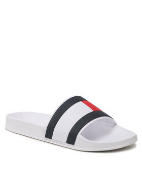 Tommy Hilfiger Natikači Rubber Th Flag Pool FM0FM04236 Bela