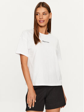 United Colors Of Benetton United Colors Of Benetton Pyžamový top 30963M04R Biela Regular Fit