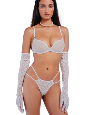 Perilla Perilla Biustonosz push-up Kylie Monocup Push up Off-White Biały