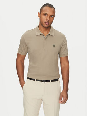BOSS BOSS Тениска с яка и копчета Paddy TL 50533273 Каки Regular Fit