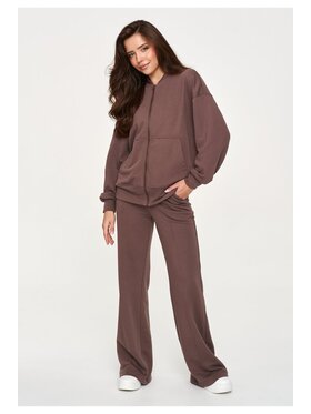 Makadamia Makadamia Dres M949 Brązowy Loose Fit