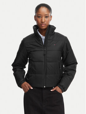 Tommy Jeans Tommy Jeans Pārejas jaka DW0DW23487 Melns Regular Fit