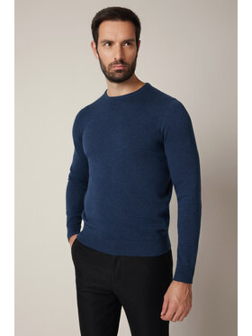 Lancerto Lancerto Sweter Simen SW073225000033 Granatowy Regular Fit