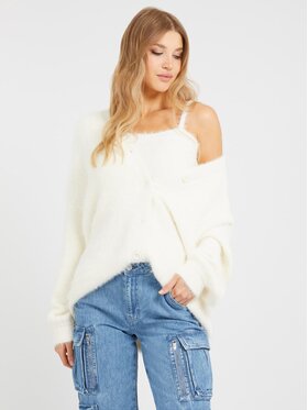 Guess Guess Kardigan 155227 Biały Classic Fit