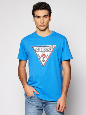 Guess Guess Marškinėliai M1RI72 K8FQ1 Mėlyna Regular Fit