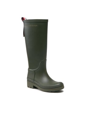 Tommy Hilfiger Tommy Hilfiger Čizme Tommy Rubberboot FW0FW07665 Kaki