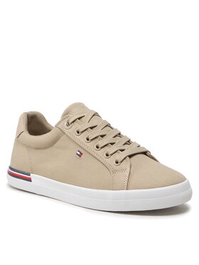Tommy Hilfiger Tommy Hilfiger Tenis superge Essential Stripes FW0FW06954 Bež
