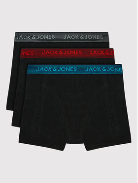 Jack&Jones Junior Jack&Jones Junior Komplet 3 par bokserek Waistband 12203513 Czarny