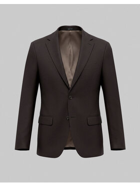 Borgio Borgio Marynarka gualdo 02 Brązowy Slim Fit
