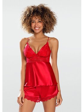 DKaren Lingerie DKaren Lingerie Komplet bielizny Harmonia Czerwony Classic Fit