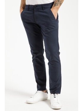 Cross Jeans Cross Jeans Chinosy E 120-046 Granatowy Tapered Leg