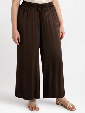 Fiorella Rubino Fiorella Rubino Pantaloni di tessuto P092L002268N022 Marrone Over Fit