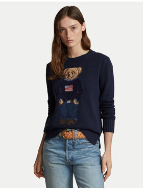 Polo Ralph Lauren Polo Ralph Lauren Sweter 211927070001 Granatowy Relaxed Fit