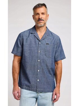 Lee Lee Koszula 101 Camp Shirt Niebieski Relaxed Fit
